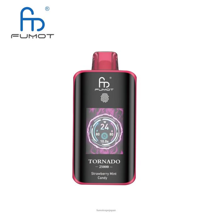 Fumot Discount Code | Fumot Tornado 25000 使い捨て電子タバコ ストロベリーミントキャンディー X288215