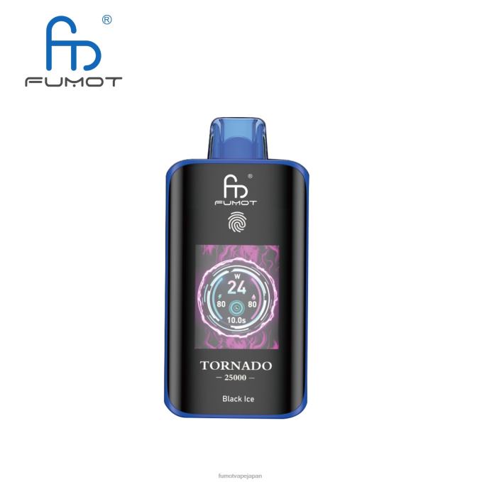Fumot Tech | Fumot Tornado 25000 使い捨て電子タバコ ブラックアイス X28822