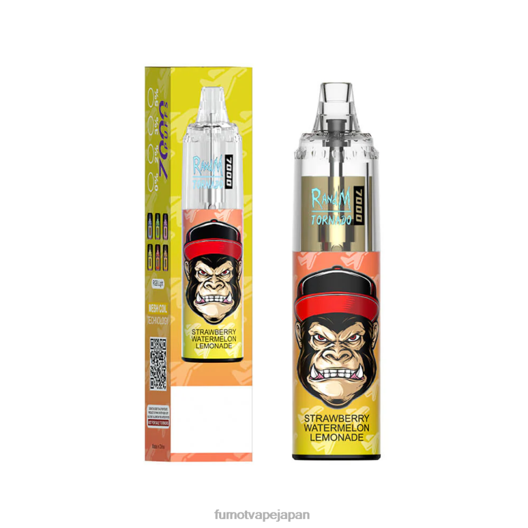 Fumot discount code - 14ml (1 本) 7000 使い捨て VAPE ペン ストロベリースイカレモネード Fumot Tornado 802NF105