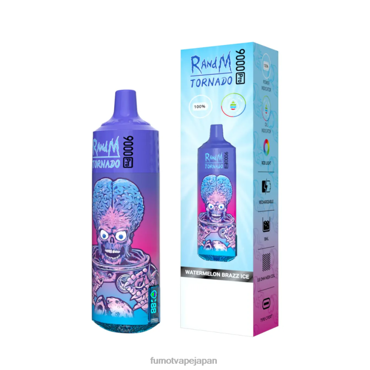 Fumot discount code - 1 ピース 9000 プロ 18ml 使い捨てベープ ピンクレモネード Fumot Tornado 802NF225