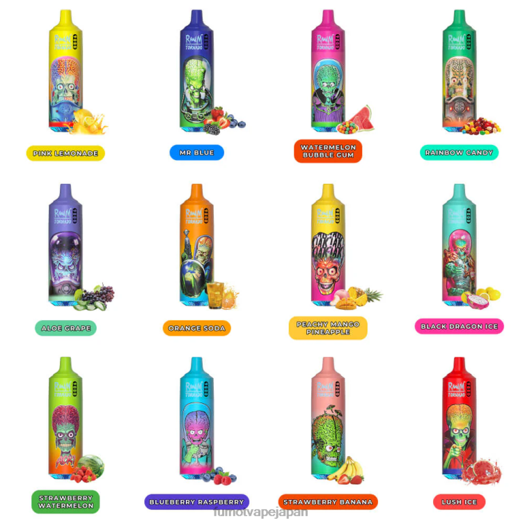 Fumot factory - 9000 使い捨てベイプペン - 18ml (1 本) 豊かな氷 Fumot Tornado 802NF10