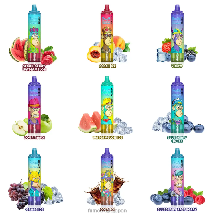 Fumot flavours - 25ml 15000 使い捨てベイプ (1 個) ストロベリーアイス Fumot Tornado 802NF197