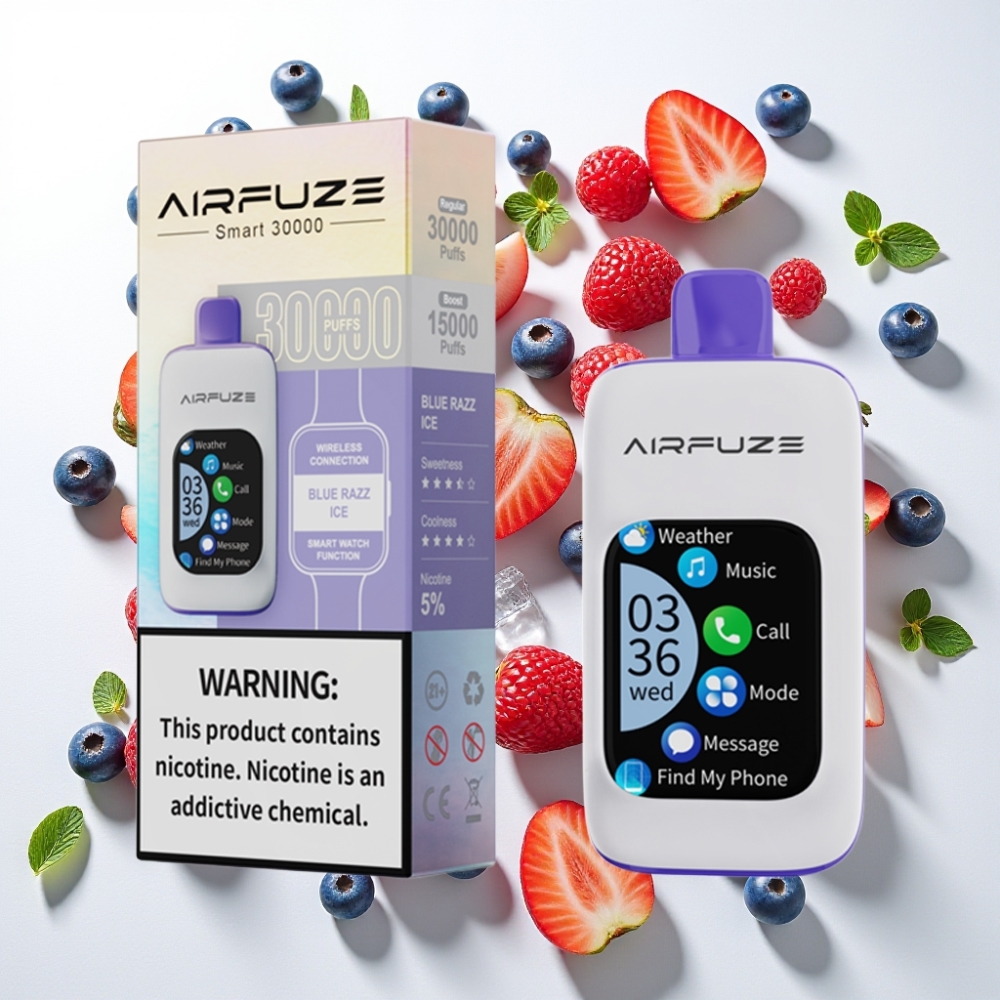 AirFuze Smart 30000パフ 5%ニコチン TFTタッチスクリーン
