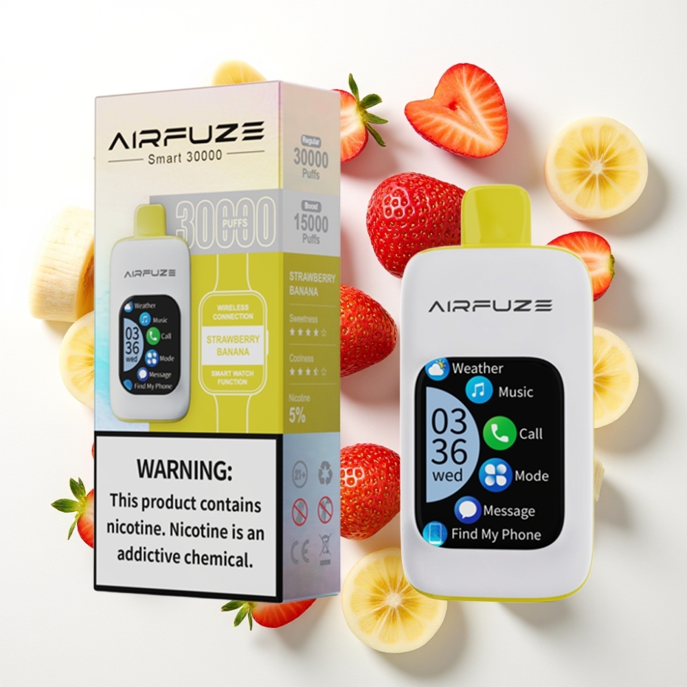 AirFuze Smart 30000パフ タッチスクリーン ストロベリーバナナ