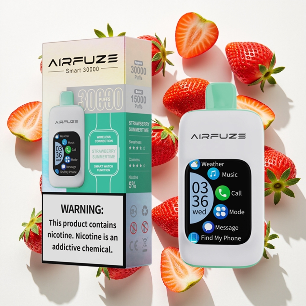 AirFuze Smart 30000パフ タッチスクリーン搭載 ストロベリーサマータイム