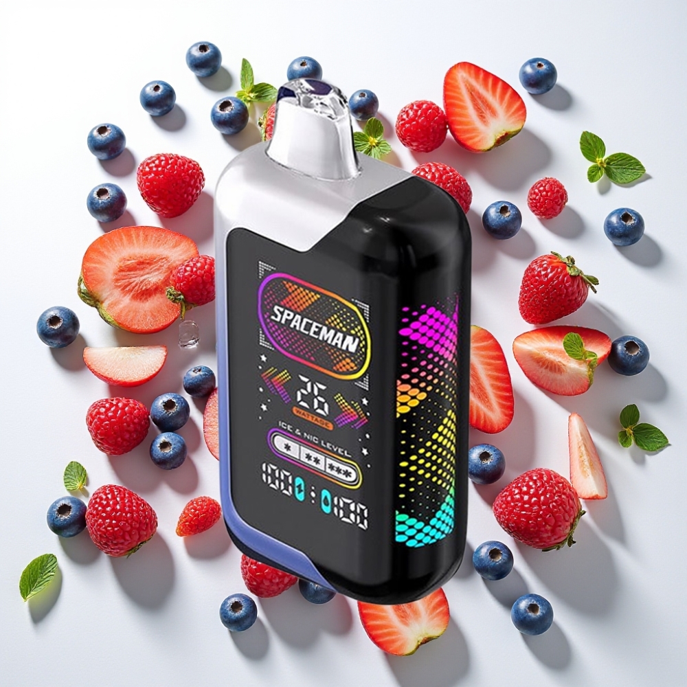 SMOK SPACEMAN SP40000 ゼロニコチン 40000パフ 1000mAh ブルーラズアイス