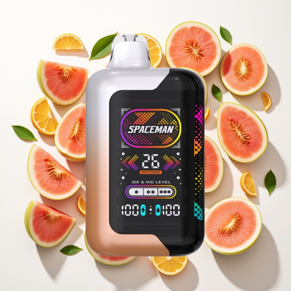 SMOK SPACEMAN SP40000 ゼロニコチン 40000パフ 2.28インチスクリーン ジューシーピーチウォーターメロン